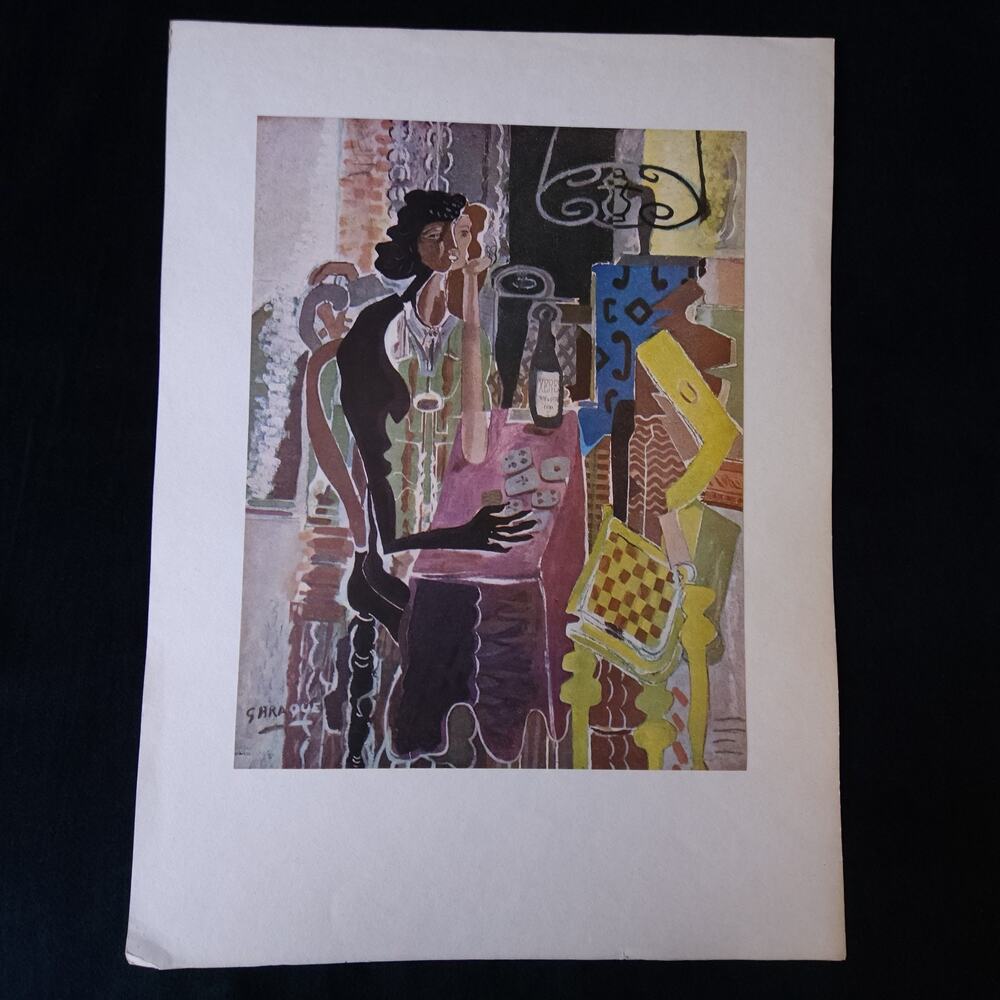 1940s Georges Braque The Patience 1st Edition Period Cubist Swiss Lithograph Art